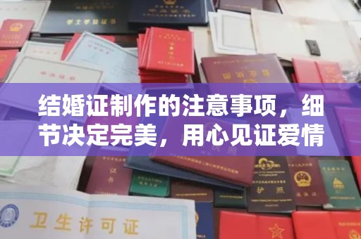 顺德结婚证制作的注意事项，细节决定完美，用心见证爱情